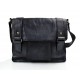 Sac cuir vintage d'èpaule noir sac cartable sac postier sac en cuir homme femme