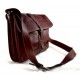 Cartella pelle messenger a tracolla postino borsa vera pelle uomo donna made in Italy rosso