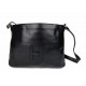 Leather hobo bag mens satchel messenger bag shoulder bag crossbody black