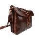 Sac cuir sac à bandoulière homme femme sac postier marron sac d'épaule bandoulière