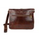 Sac cuir sac à bandoulière homme femme sac postier marron sac d'épaule bandoulière