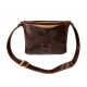 Leather hobo bag mens satchel messenger bag shoulder bag crossbody brown