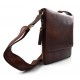 Bolso de piel bandolera de cuero marron cartero de cuero bolso de piel messenger