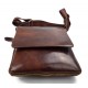 Leather brown shoulder bag mens women sling bag messenger leather satchel crossbody