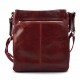 Leather red shoulder bag mens women sling bag messenger leather satchel crossbody