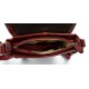 Leather red shoulder bag mens women sling bag messenger leather satchel crossbody