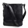 Leder schultertasche schwarz herren damen seitentasche tragetasche