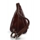 Sac à dos bandoulière en cuir sac homme femme sac hobo marron