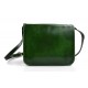 Bolso messenger de piel verde bolso de hombre piel bolso de mujer