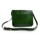 Bolso messenger de piel verde bolso de hombre piel bolso de mujer