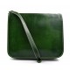 Leather messenger bag mens leather bag green shoulder bag