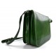 Bolso messenger de piel verde bolso de hombre piel bolso de mujer