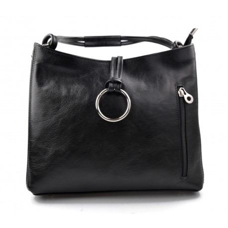 Damen tasche handtasche ledertasche damen ledertasche schultertasche leder tasche henkeltasche schwarz made in italy