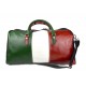 Bolso de viaje deportiva mujer bolsa de hombro bandera italiana retro negro