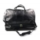 Leather duffle bag genuine leather shoulder bag black mens ladies travel bag gym bag luggage duffel weekender carryon bag