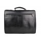 Leather briefcase mens ladies office handbag shoulder bag messenger business bag satchel black woman leather office bag