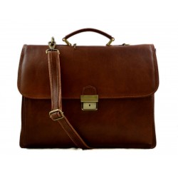 Sac a main cuir bandoulière homme femme messenger sac d'épaule organisateur sac de travail sac cartable marron