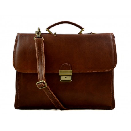 Carpeta de cuero bolso cartera de cuero bolso de hombre bolso de mujer bolso de mano executive bolso de espalda marron