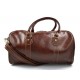 Bolso de viaje deportivo mujer hombre marron bolso de cuero