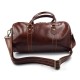 Bolso de viaje deportivo mujer hombre marron bolso de cuero