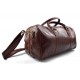 Bolso de viaje deportivo mujer hombre marron bolso de cuero