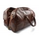 Bolso de viaje deportivo mujer hombre marron bolso de cuero