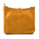 Borsa pelle borsello donna a spalla e a tracolla giallo made in Italy vera pelle