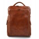 Backpack genuine leather travel bag weekender sports bag honey