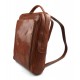 Backpack genuine leather travel bag weekender sports bag honey