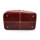 Leather duffle bag genuine leather shoulder bag red mens ladies travel bag gym bag luggage