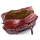 Leather duffle bag genuine leather shoulder bag red mens ladies travel bag gym bag luggage