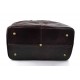 Leather duffle bag genuine leather shoulder bag dark brown mens ladies travel bag gym bag luggage