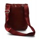 Leather satchel shoulder bag mens ladies crossbody women messenger red