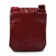 Leather satchel shoulder bag mens ladies crossbody women messenger red