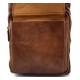 Leather satchel shoulder bag mens ladies crossbody women messenger brown