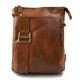 Sac en cuir sac à bandoulière homme femme sac postier marron sac d'épaule bandoulière en cuir cuir italien