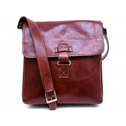 Bandoulière en cuir sac homme sac à bandoulière messenger en cuir sac d'épaule sac postier marron