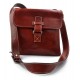 Mens shoulder bag hobo bag satchel leather bag crossbody red made in Italy