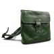 Borsello uomo donna borsa tracolla in vera pelle verde made in Italy