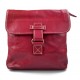 Borsello uomo donna borsa tracolla in vera pelle fucsia made in Italy