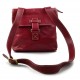 Mens shoulder bag hobo bag satchel leather bag crossbody fucsia made in Italy