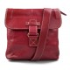 Mens shoulder bag hobo bag satchel leather bag crossbody fucsia made in Italy