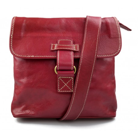 Bandoulière en cuir sac homme sac à bandoulière messenger en cuir sac d'épaule sac postier fucsia