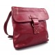 Mens shoulder bag hobo bag satchel leather bag crossbody fucsia made in Italy