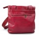 Mens shoulder bag hobo bag satchel leather bag crossbody fucsia made in Italy