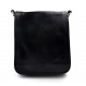 Tracolla pelle uomo donna borsa pelle borsello uomo donna postino messenger nero