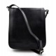 Bolso de cuero bandolera hombre mujer cartero de cuero negro bolso de piel messenger