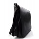 Bolso de cuero bandolera hombre mujer cartero de cuero negro bolso de piel messenger