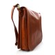 Mens shoulder leather bag shoulder bag genuine leather briefcase messenger honey