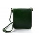 Bolso de cuero bandolera de piel cartero verde de hombre de mujer de cuero bolso de piel bolso de espalda bolso de piel